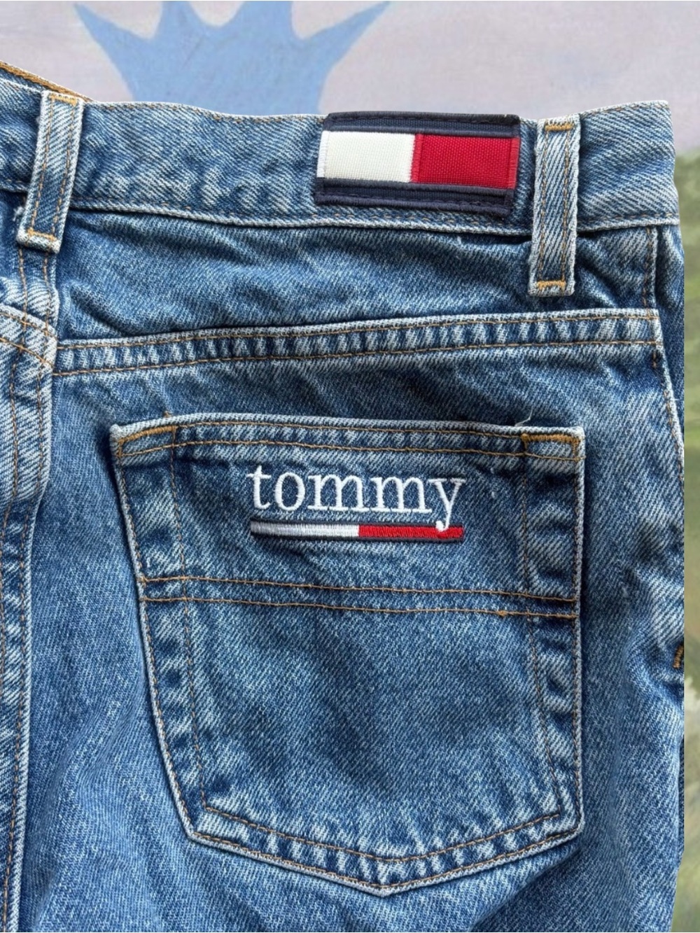 Vintage Tommy Hilfiger Tommy Jeans 90s Y2K Mom Jeans 100% Cotton Size: 1